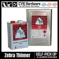 Zebra Thinner Solvent Thinner / Turpentine 420ml / 2.3kg / 2.5kg / 10kg / 12kg Minyak Tanah / Thinne
