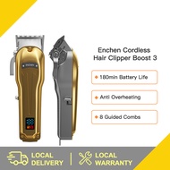 🔒🔒 Enchen Hair Trimmer Boost 3 Professional Cordless Hair Clipper LED Display Hair Cutting Machine B