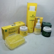 Temulawak V Natural Package (Soap +Cream S&amp;M+toner+Serum)