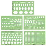 T-777A Jewelry Design Hand-Painted Tool Ruler Drawing Template 5-Piece Set Single Piece 5.16.6