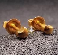 WGS ARTISAN JEWELRY GENUINE US 10K GOLD STUD EARRINGS FOR KIDS AND BABIES