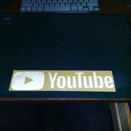 Youtube Logo Cutting Sticker contains 1 pcs