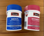 Swisse男性／女性多元維他命 120片（購自萬寕萬寧）