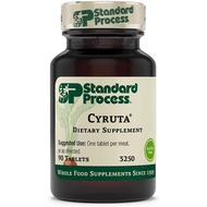 Standard Process Cyruta 90 Tablets Whole Food Cholesterol Support, Immune Heart Health, Blood Circulation and Blood Sugar Support with Glucose, Ascorbic Acid, Oat Flour and More