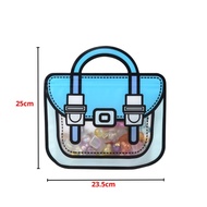 Goodie Bag Plastik Standing Pouch 2D Ulang Tahun Anak Motif Tas Ransel Plastik Bingkisan Makanan Tas