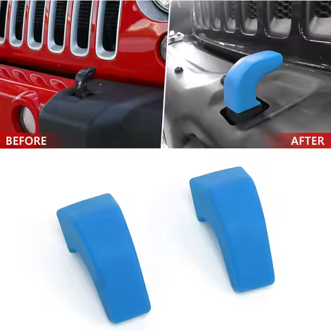 2pcs Bumper Tow Hook Covers For Wrangler JK JL Gladiator TJ 2007-2023 Tow Hook Protector Car Accesso