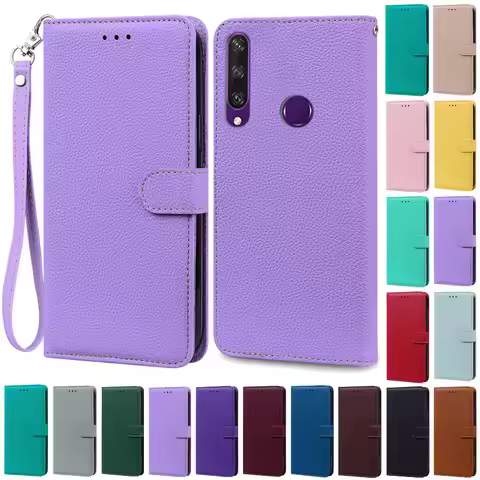 For Huawei Y6P Case Leather Wallet Flip Case For Huawei Y6p Case MED-LX9N Soft Full Cover Coque Fund