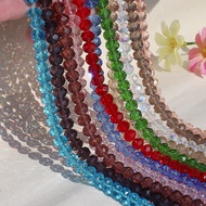 8mm Rondelle Austria Faceted Crystal Glass Beads Loose Spacer Beads for Jewelry Making