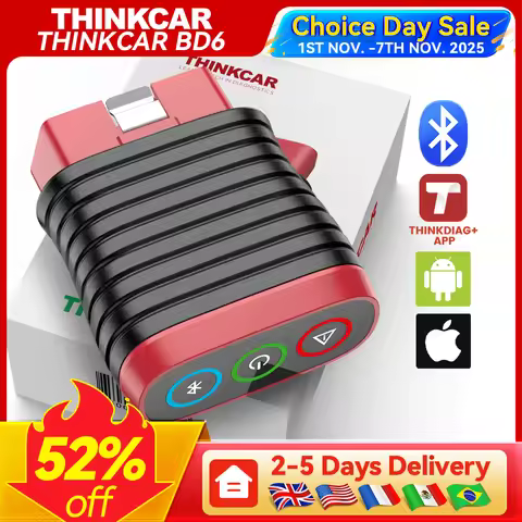 Lifetime Free Update THINKCAR BD6 obd2 Scanner Bluetooth, All System Diagnostic Tool 5 Reset for 120