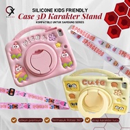 Rotary Silicone Cover Ring Degree Handle Casing Samsung A8 / A9 / A9+ / A7 Lite / S6 Lite Soft Case