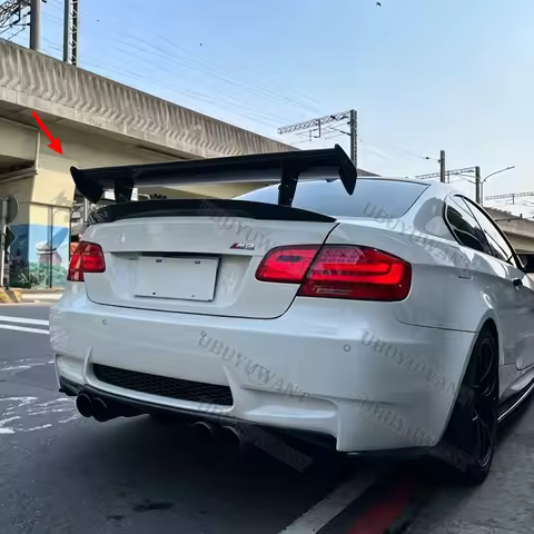 For BMW 1M M3 E82 E87 E90 E92 E93 F30 F10 GTS Rear Trunk Lip Carbon Fiber Wing Spoiler Car Styling O