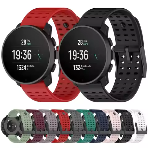 22mm Silicone Strap For Suunto Vertical Band 1 2 Bracelet For Suunto 5 9 Peak Pro Race 2 Race S Smar