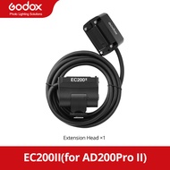 Godox EC200II AD200PROII ระยะไกลหัวขยายแยกกับรองเท้าร้อนสำหรับ Godox AD200PRO II Flash