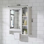 XYBathroom Mirror Bathroom Wall-Mounted Shelves Mirror Cabinet Bathroom Mirror Cabinet Bathroom Dressing Mirror Wall Mir