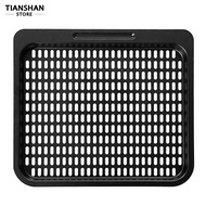 Tianshan Cooking Tray Evenly Heated Carbon Steel Square Air Fryers Crisper Plate Kitchen Supply