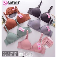 Seamless Foam BRA Soft Cotton Non Wired BRA SOFT CUP B Without Wire Size 36 - 42 Hook 3 La Paris Art