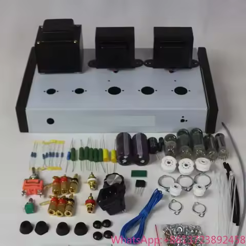 Nobsound Home Audio Tube Amplifiers DIY Kit 6Z4 + 6N2 + 6P1 Stainless Steel Shell Power Output 2 * 4