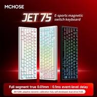MCHOSE Jet75 Hall Effect Magnetic Switch Keyboard Kailh Magnetic God Switch Topographic Black / Whit