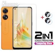 2in1 Clear Tempered Glass Screen Protector Film For OPPO Reno8 T Reno 8T 8 Pro 5G 8 Z 7Z 6Z 5G 7 6 5G 5Z 5F 5 4 3 Pro 4G 2Z 2F Lens Protective Film