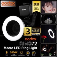 Godox LED Ring72 Macro Ring Light 8W 5600K ไฟถ่ายสินค้า ไฟมาโคร - รับประกันศูนย์ Godox Thailand 3ปี