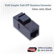 SL Series RJ45 Coupler Category 6 unshielded in-line black
