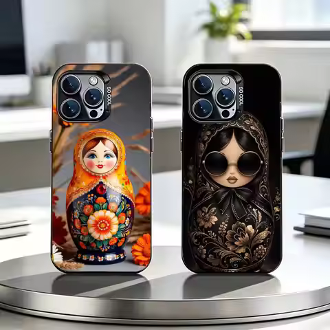 R-Russian Art Matryoshka Phone Case For iPhone 17 Pro Max cases 16 15 14 13 12 11 XS X XR 16E Plus C