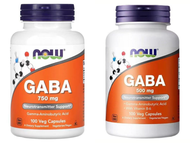 NOW 原裝 γ-氨基丁酸GABA+維生素B6美商500mg/750mg，100粒暢享好心情美夢更輕鬆