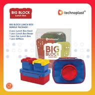 Technoplast Big Block Lunch Box Set/Big Block Dining Set + Bag