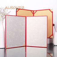 ALISONDZ A3 A4 Art Paper Hardcover, Signing Contract High-end File Paper Page Folder, Simple Poetry 