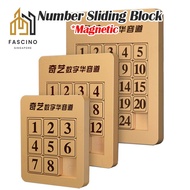 【SG】Number Sliding Block Magnetic Puzzle Wooden Exercise Brain Educational Toys Puzzle 3x3x3 4x4x4 5
