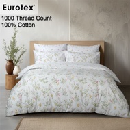 Eurotex, 1000 Thread Count 100% Cotton, Fitted Bedsheet Set / Bedset - Loft Living, Whimsy