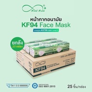 ( ยกลัง 20 กล่อง ) Mind mask หน้ากากอนามัย 4 ชั้น KF94 ทรง 3D mind mask มายแมส