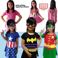 Captain America Superhero Halloween Avengers Captain America Costume Dress for Girls