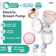 PREFERREF & Dr.isla Electric Breast Pump Breastfeeding Massage With Night Light Pam Susu 电动吸奶器 EB23