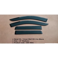 Haval H1 / Great Wall M4 14y-Above Door Visor / Window Vent Visor Deflectors
