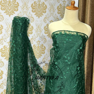 KAIN TILE AKAR MUTIARA GLITER / TERMURAH / TULLE / BAHAN BROKAT GLITER MUTIARA MOTIF / BROKAT GLITER