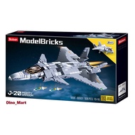 Sluban Model Bricks Jet Plane J-20 Mighty Dragon Fighter M38-B0931