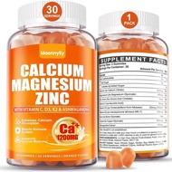 Calcium 1200 mg with Vitamin D3 Gummies for Adults - Calcium Citrate with Vitamin D3 K2, Magnesium, 