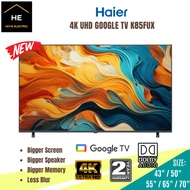 *NEW* HAIER 43" / 50" / 55'' / 65" / 70" 4K UHD GOOGLE TV H43K85FUX | H50K85FUX | H55K85FUX | H65K85