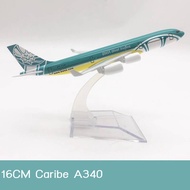16CM Airbus Caribbean A340 solid alloy aircraft model, decoration, model toy
