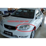 1PAIR Headlight transparent  For Toyota VIOS 2003-2005 Lens Cover /Front bumper Headlamp light lens 