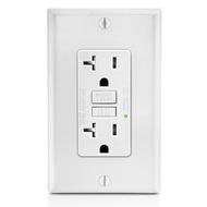 GFCI Outlet 20A GFI Electrical Receptacle with LED Indicator 20A Tamper-Resistant Ground Fault Circu