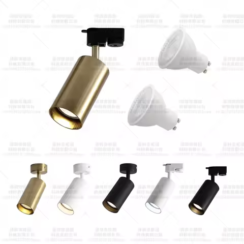 LED Track Surface Mounted 360 ° Rotatable White Black Gold Ceiling Dimmable Downlight 7W/9W GU10 Bul