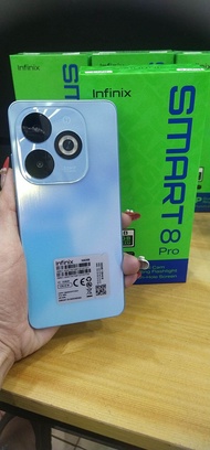 infinix smart 8 pro Ram 16+128 GB (pengganti smart 7 ) kamera 50 mp mediatek helio G36 (imei terdaftar) garansi resmi 1 tahun ✓