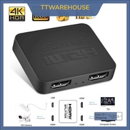 HDMI Splitter 1 in 2 out HDMI Ports 1 input 2 output Bi-Directional HDMI Splitter