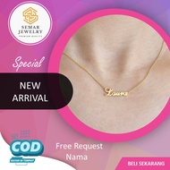 Anti-rust gold plated name necklace