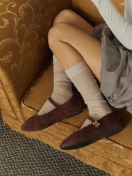 Minx รุ่น Betty รองเท้า Maryjane ประดับเชอร์รี่โบว์สีทอง