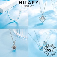 HILARY JEWELRY Rantai Accessories Leher Diamond For Perak Chain Perempuan Original 純銀項鏈 925 Necklace Korean Simple Women Silver Moissanite Sterling Pendant M049