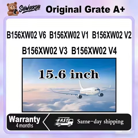 Original New A+ 15.6 inch Thick Laptop Lcd Screen Panel B156XW02 V6 B156XW02 V1 B156XW02 V2 B156XW02