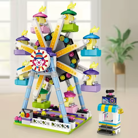 LOZ Playground Ferris Wheel Mini Building Blocks For Birthday Gift Indoor Decoration To Exercise Han